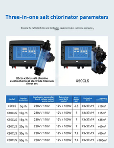Clorinatore a <span class=keywords><strong>Sale</strong></span> 30G/H per Piscine, Sistema <span class=keywords><strong>di</strong></span> Clorazione per Piscine ad Acqua Salata Australiane - Product Image 5