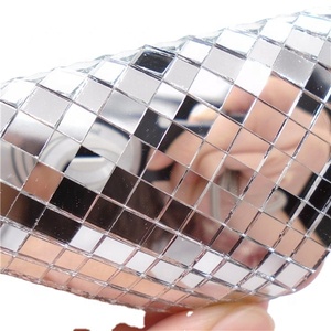 Mini nhỏ Gương thủy tinh tự dính bạc vàng màu Hồng gương Gạch Mosaic cho gương bóng - Product Image 4