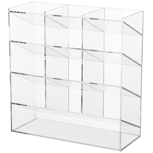 Clear Acrylic Vertical Marker Organizer Desktop Pencil Pen <strong>Shelf</strong> Display Storage Organizers For Office School - Product Image 2