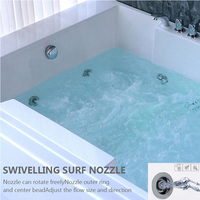 Nouvelle tendance Private Label Whirlpool Autoportant Surf Massage Baignoire Bain à remous Piscine Spa Baignoires Manfacuturers