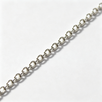 Cadena de Eslabones Planos Largos de Plata 925 al por Mayor, Cadena Rectangular Plana para Fabricación de Joyas, para Pulseras y Collares DIY