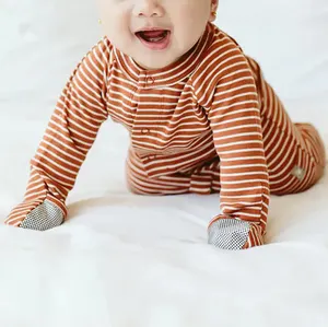 Pyjama pour nouveau-né, barboteuse en bambou doux pour bébé garçon et fille, vêtements imprimés, personnalisé, barboteuse en tricot pour bébé
