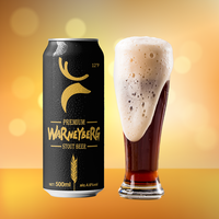 Cerveza OEM de alta calidad 2.3% Vol ~ 16% Vol Alcohol 330ml 500ml Cerveza tradicional Alemana Dark Stout Cerveza de trigo en latas