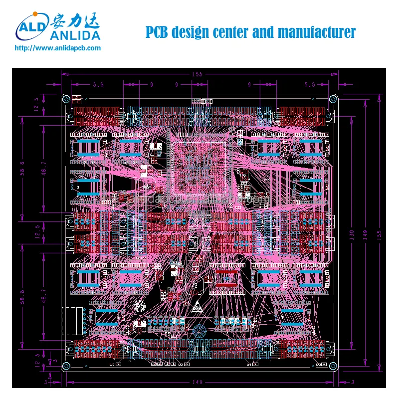 1-60 طبقات pcb pcba مجموعة لوحة دوائر