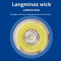Lampe de plongée LED Raylights T40 en alliage d'aluminium, forte luminosité, étanche IP68, portée du faisceau 500m+, utilisation double eau-terre pour le camping