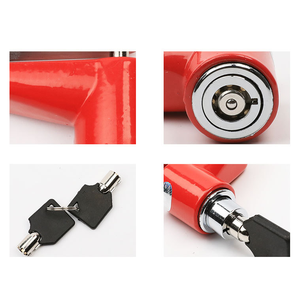 Verrou de frein à disque de vélo à vente chaude 2025, verrou antivol en plastique, verrou de pédalier de moto portable, cordon de rappel, accessoires - Product Image 6