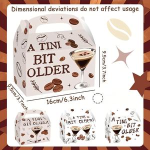 Cajas de Regalo para Fiesta de Espresso <span class=keywords><strong>Martini</strong></span>, Bolsas de Dulces y Golosinas, Decoración para Fiesta de Cumpleaños de Espresso <span class=keywords><strong>Martini</strong></span> - Product Image 3