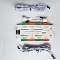 Contrôleur d'éclairage d'escalier LED 12V 24V à 32 étapes avec capteur de mouvement PIR, pour éclairage de marche séquentiel et dynamique