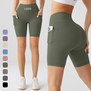 Leggings Deportivos de Cintura Alta para <span class=keywords><strong>Mujer</strong></span> con Logotipo Personalizado, Control de Abdomen, Efecto Push-Up y Estampado - Product Image 1