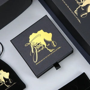 Caja de Cartón Negra Sólida Contemporánea A1, Estilo Cajón para Joyería, Elegante Estuche Protector para Collares y Pulseras - Product Image 5