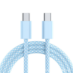 Cable de Carga Rápida Tipo-C a Tipo-C, Trenzado de Nailon, PD 60W, Cable de Datos para Teléfonos Inteligentes, Cobre Puro - Product Image 3