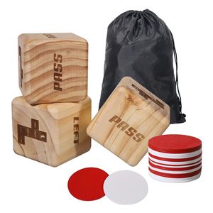 Juego de <span class=keywords><strong>dados</strong></span> de bonificación central izquierdo y derecho con 24 fichas enormes y bolsa de transporte - Product Image 1