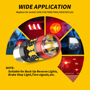 Lampadina <span class=keywords><strong>LED</strong></span> DXZ Canbu <span class=keywords><strong>P21W</strong></span> 1156/1157 30W 12-24V per Luci di Guida/Coda/Freno/<span class=keywords><strong>Retromarcia</strong></span>/Segnalazione Auto - Retrofit/Upgrade - Product Image 4