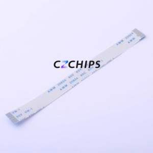 JS05A-16P-100-3-4 FFC Cable (Flexible Flat Cable) P=0.5mm Connector 16P 0.5mm 0.3mm Non-Inverting - Product Image 1