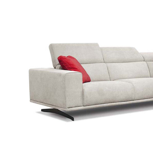 Sofá de tela con respaldo Modular para interiores, muebles para sala de estar, sofá en forma de L de esquina seccional gris y <span class=keywords><strong>blanco</strong></span> - Product Image 6