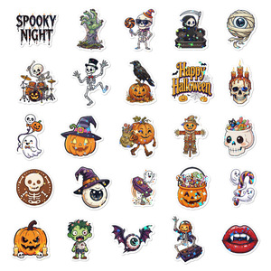 Autocollants d'Halloween pour enfants, holographiques, pour décorations de fête, cadeaux et papeterie - Product Image 4