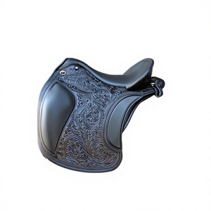 Selle de course BS International en cuir véritable, style anglais, douce et très confortable, durable, personnalisable, avec arbre en bois écoresponsable - Product Image 2
