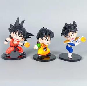 7 pièces/ensemble Dragon DBZ Anime fils Goku Gohan <span class=keywords><strong>Bulma</strong></span> <span class=keywords><strong>Vegeta</strong></span> 10cm mignon modèle à collectionner PVC figurine jouets - Product Image 5