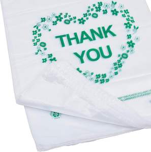 Bolsas de Plástico Biodegradables Blancas Personalizadas para Camisetas con Asas para el Hombro, Embalaje Estándar para Supermercados - Product Image 6