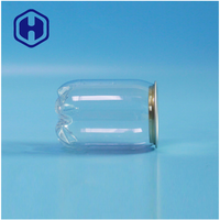 Boîte de conserve transparente en PET personnalisée, mini 230 ml, vide, pour café, thé, boissons énergisantes, jus, soda, boissons, avec couvercles étanches, sans BPA, qualité alimentaire