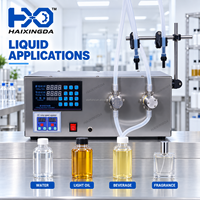 Machine de remplissage de liquides semi-automatique à double buse avec pompe magnétique, remplisseur de bouteilles de bureau pour eau, huile légère, parfum et boissons