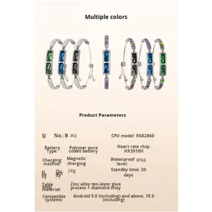 Pulsera Inteligente IP68 Resistente al Agua, <span class=keywords><strong>Ultra</strong></span> Bajo Consumo, 5-10 Días de Duración de la Batería, Frecuencia Cardíaca, Oxígeno en Sangre, Presión Arterial, Ejercicio, Sueño - Product Image 3