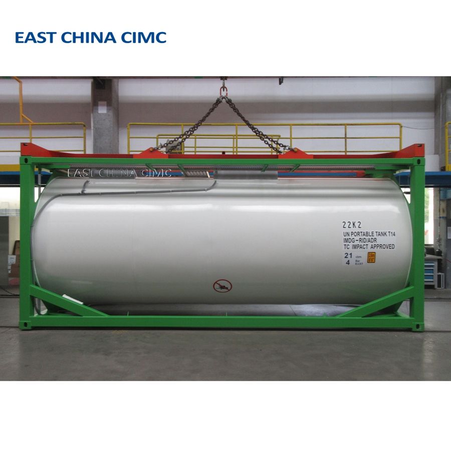 20FT 25cbm ISO Tank Container Transport LNG/Diesel/Oil/Sulfuri Acid ...