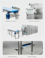 Industriële snoepdroogmachine met grote capaciteit, multifunctioneel, complete lijn voor gummy- en jelly-snoep, met hoogwaardige machine.