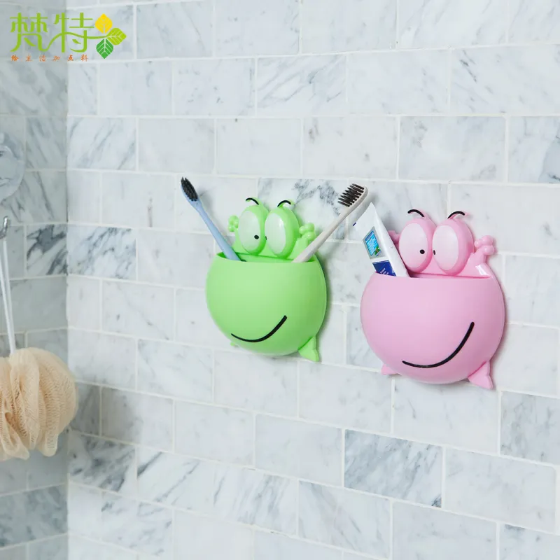 fante wall mounted toothbrush holder Frog shaped toothbrush holder animals toothbrush holder