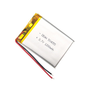 Özel 504055 1200mah <span class=keywords><strong>3</strong></span>.<span class=keywords><strong>7v</strong></span> lityum polimer pil lityum iyon hücreleri şarj edilebilir piller Lipo piller - Product Image 1