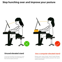 LELIO Support de Moniteur en Acrylique Patte de Chat à Prix Attrayant avec Compartiment de Rangement, Bande de Charge Stable et Ergonomique pour Bureau