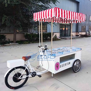 Carrito de helados con ruedas de bicicleta y refrigerador, superventas en Reino Unido, Italia y otros países, en venta con depósito. - Product Image 6