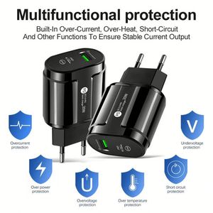 Best Selling 20W Phone Charger QC3.0 Type <b>C</b> <b>USB</b> Wall Charger US/EU Socket Quick Charge <b>USB</b>-<b>C</b> Power <b>Adapter</b> for Iphone 15 16 17 - Product Image 6