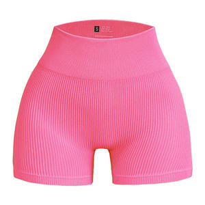 Pantalones Cortos Deportivos de Mujer con Efecto Push-Up, Tejido Acanalado, Sin Costuras, para Yoga, Novedad 2024, Gran Venta - Product Image 5