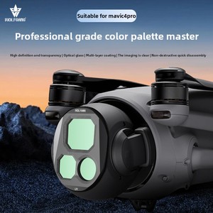 Versione professionale Wolfgang per DJI Mavic 4Pro filtro regolabile CPL riduzione della luce protettiva nera Drone - Product Image 4