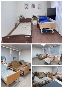 Lit médical électrique ou manuel, fonctionnel, avec dossier et repose-jambes réglables en hauteur, mode double, lit de soins à domicile polyvalent - Product Image 6