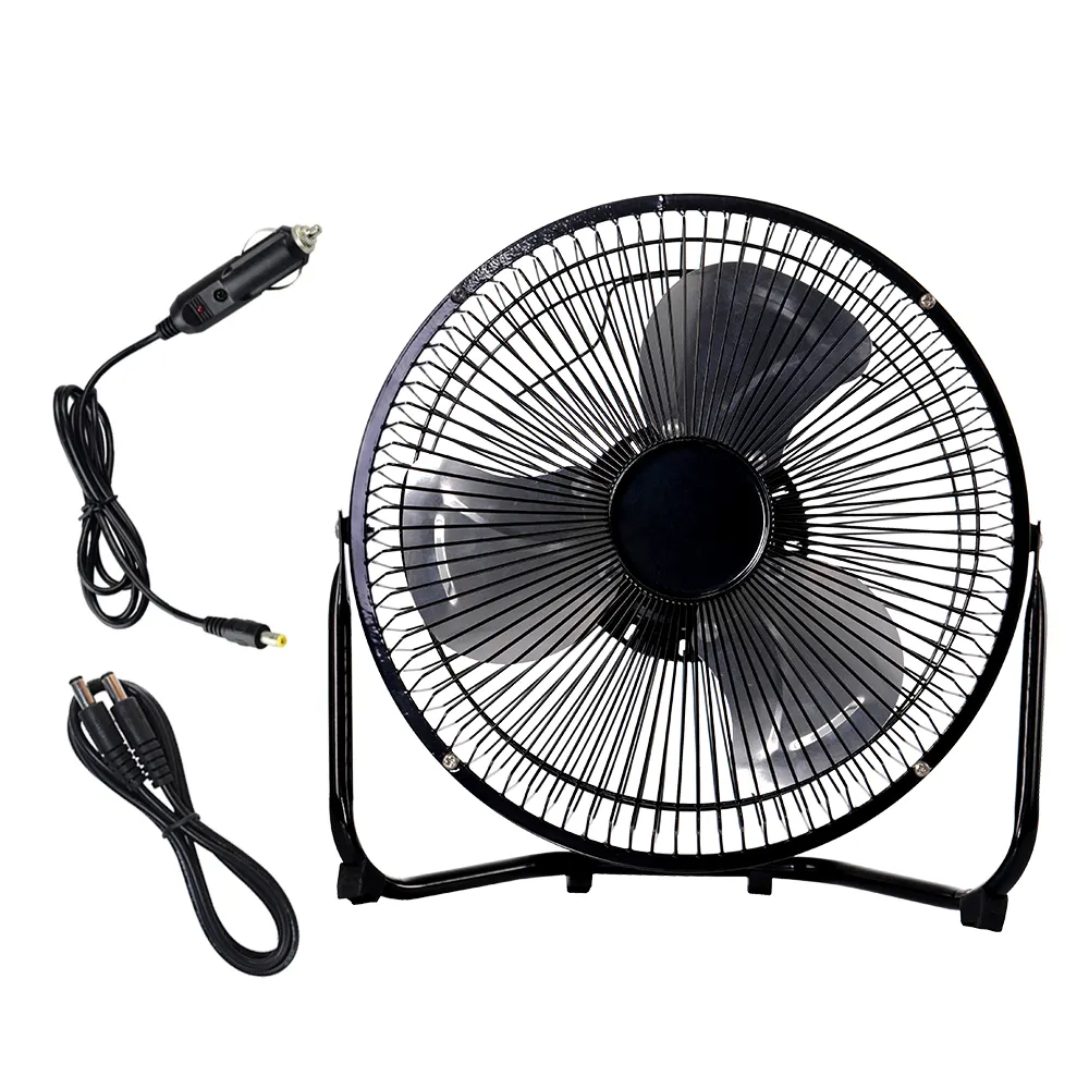 Wholesale black table fan mini DC motor12v dc desk fan BL mini solar rechargeable fan air circulator manufacturer