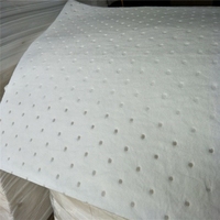 Tampon absorbant d'huile blanc 40x50cm |   200 pièces/boîte, 200 g/m² pour la protection contre les fuites en atelier et en machine