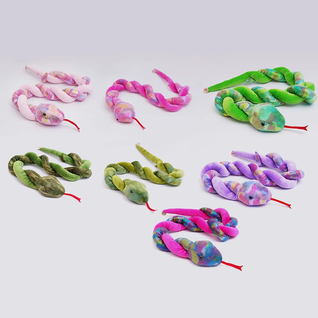 2025 New Year Decor Cute Snake Squishy Toy High Quantity Plush Animal Toy from Own Design Team Factory Cotton & PP Filling