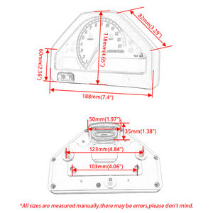 Tachymètre Compteur de Vitesse pour Moto, Ensemble d'Odomètre, Accessoire pour HONDA CBR1000RR <span class=keywords><strong>CBR</strong></span> 1000 <span class=keywords><strong>RR</strong></span> 2004-2007 - Product Image 3