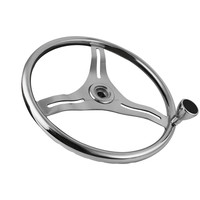 Nouveau design Accessoires pour bateaux Casque de direction pour bateaux de vitesse Volant en acier inoxydable Pièces d'équipement pour bateaux