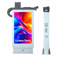 OOH lcd affichage numérique 4k écran tactile pcap kiosque moniteur totem 75 pouces lcd panneau publicitaire extérieur numérique