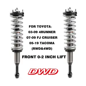 DWD सामने सदमे 2.0 Coilover के लिए टोयोटा 4 धावक/FJ क्रूजर/TACOMA(RWD और 4WD) 0-2"