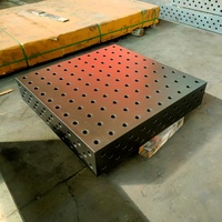 Table de soudage modulaire pour système de fixation 3D flexible en petites séries, plateforme nitrurée avec trous pour pièces personnalisées