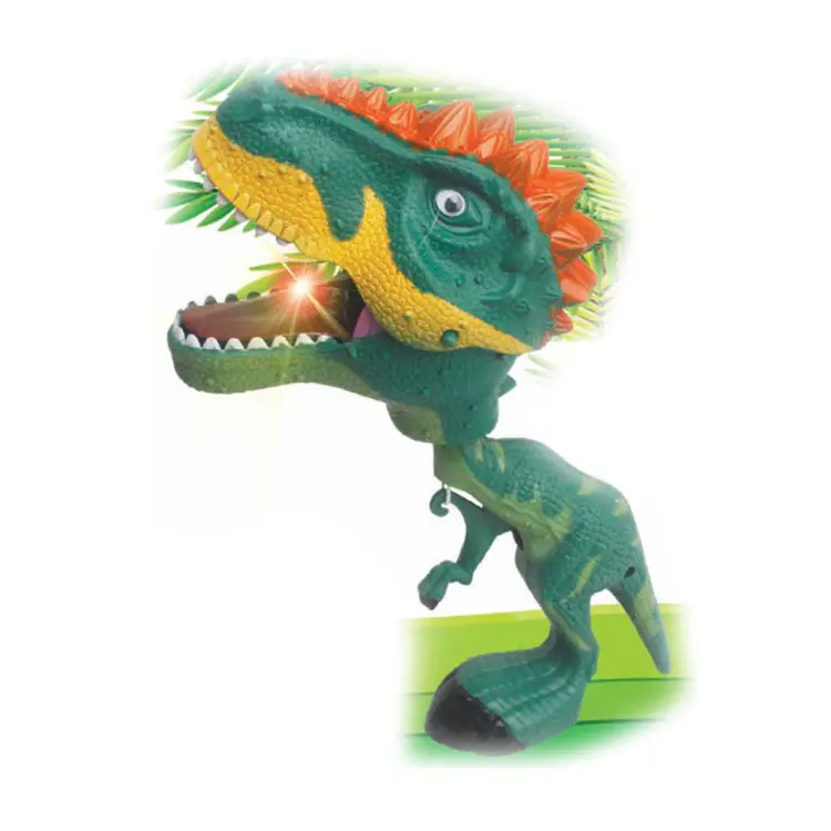 Penjualan laris klip dinosaurus dengan suara dan cahaya penjepit dinosaurus mainan dinosaurus dioperasikan baterai
