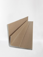 Protection d'angle en carton en forme de L pour emballage de panneaux de porte