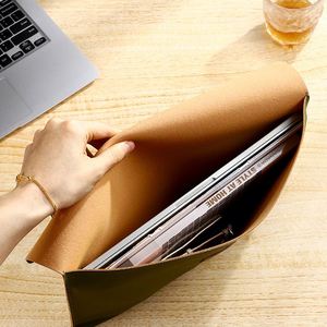 Waterproof A4 PU Leather Document Folder with Custom Logo Professional File Organizer for Business or Welcome Gifts - Product Image 4