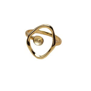 Anneau ouvert en argent S925 fait main, réglable, 7-8 boucles, 3 mm, plaqué or 14 carats, accessoires de bijoux - anneaux de jonction et porte-perles - Product Image 5
