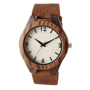 <span class=keywords><strong>Montre</strong></span> en bois TJW pour <span class=keywords><strong>homme</strong></span>, édition limitée, design sportif, bracelet en cuir Crazy Horse de luxe, cadran 45 mm, mouvement à quartz numérique, 24 mm - Product Image 1