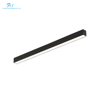 Luminaire linéaire LED moderne en aluminium pour hôtel, décoratif, 40W, 4ft, 5ft, à montage en surface, connectable, suspendu